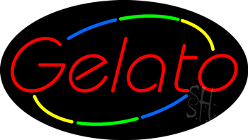 Gelato Animated Neon Sign