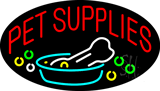 Pet Supplies Animated Neon Sign