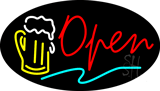 Beer Open Animated Neon Sign