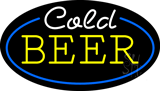 Cold Beer Block Animated Neon Sign