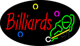Billiards with Logo Flashing Neon Sign