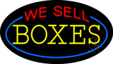 We Sell Boxes Animated Neon Sign