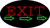 Exit Animated Neon Sign