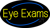 Yellow Deco Style Eye Exams Animated Neon Sign