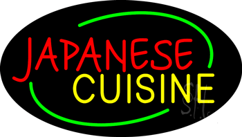 Japanese Cuisine Animated Neon Sign