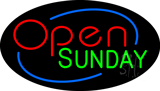 Open Sunday Animated Neon Sign