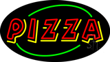 Double Stroke Pizza Animated Neon Sign