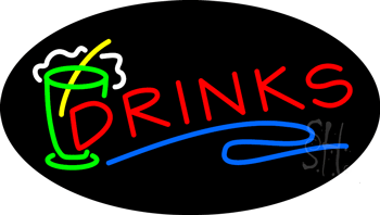 Drinks Animated Neon Sign