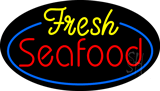 Fresh Seafood Animated Neon Sign