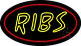 Ribs Animated Neon Sign
