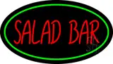Green Border and Red Salad Bar LED Neon Sign