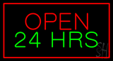 Open 24 hrs Animated LED Neon Sign