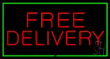 Free Delivery Rectangle Green LED Neon Sign