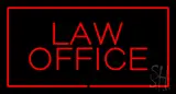 Red Law Office Red Border LED Neon Sign