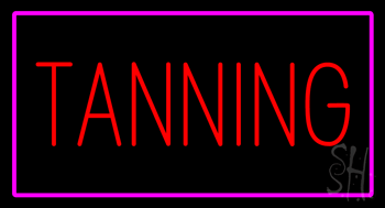Red Tanning Animated LED Neon Sign