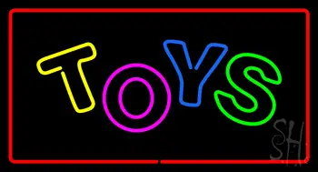 Toys Rectangle Red LED Neon Sign