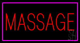 Red Massage Pink Border Animated LED Neon Sign