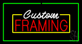 Custom Framing Flashing Green Border LED Neon Sign