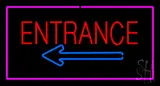 Entrance Rectangle Pink LED Neon Sign