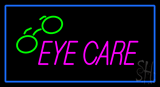 Eye Care with Blue Border Animated LED Neon Sign