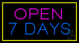 Open 7 Days Animated LED Neon Sign