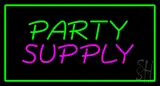 Party Supply Green Rectangle LED Neon Sign