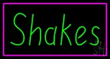 Green Shakes Pink Border LED Neon Sign