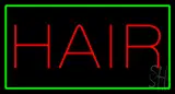Red Hair with Green Border LED Neon Sign