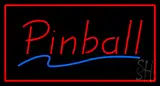 Red Pinball Rectangle LED Neon Sign