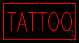 Red Tattoo Red Border Animated LED Neon Sign