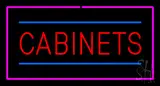 Cabinets Rectangle Purple LED Neon Sign