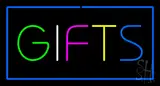 Gifts Blue Rectangle LED Neon Sign