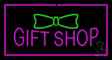Gift Shop Rectangle Purple LED Neon Sign