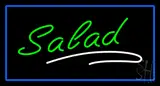 Green Salad Blue Border LED Neon Sign