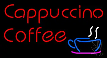 Red Cappuccino Coffee LED Neon Sign
