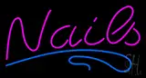 Pink Nails Blue Lines LED Neon Sign