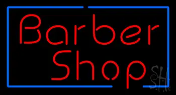 Red Barber Shop Border LED Neon Sign