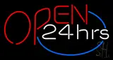 Open 24 hrs LED Neon Sign