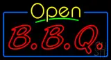Open Double Stroke BBQ Neon Sign