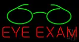 Red Eye Exam Green Glass Logo Neon Sign