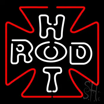Hot Rod Cross LED Neon Sign