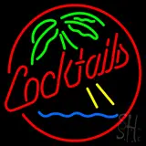 Cocktails and Palm Tree LED Neon Sign