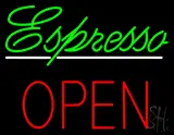 Espresso Block Open LED Neon Sign