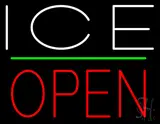 White Ice Open LED Neon Sign