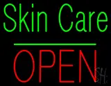 Green Skin Care Block Open LED Neon Sign
