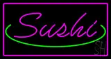 Sushi Rectangle Pink LED Neon Sign