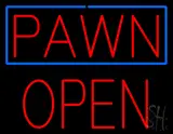 Red Pawn Block Open LED Neon Sign