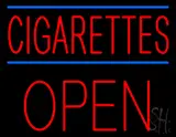 Red Cigarettes Open Block LED Neon Sign
