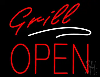 Grill Block Open LED Neon Sign