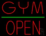 GYM Block Open Green Line LED Neon Sign